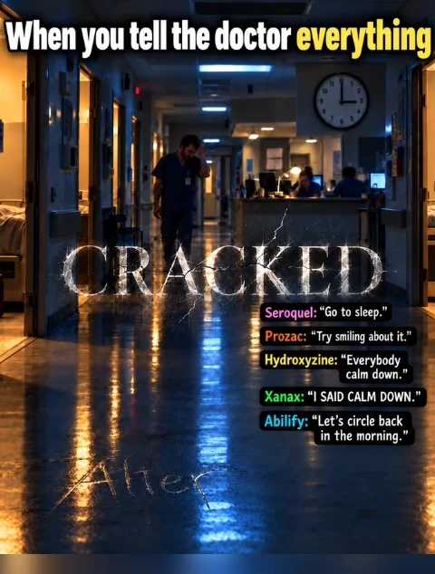 Cracked artwork
